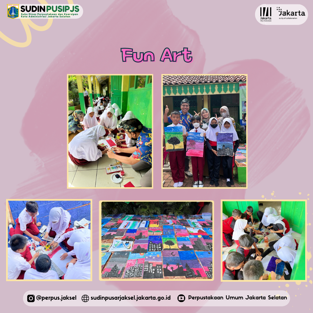 Literacy And Fun Art To SDN Pondok Pinang 05